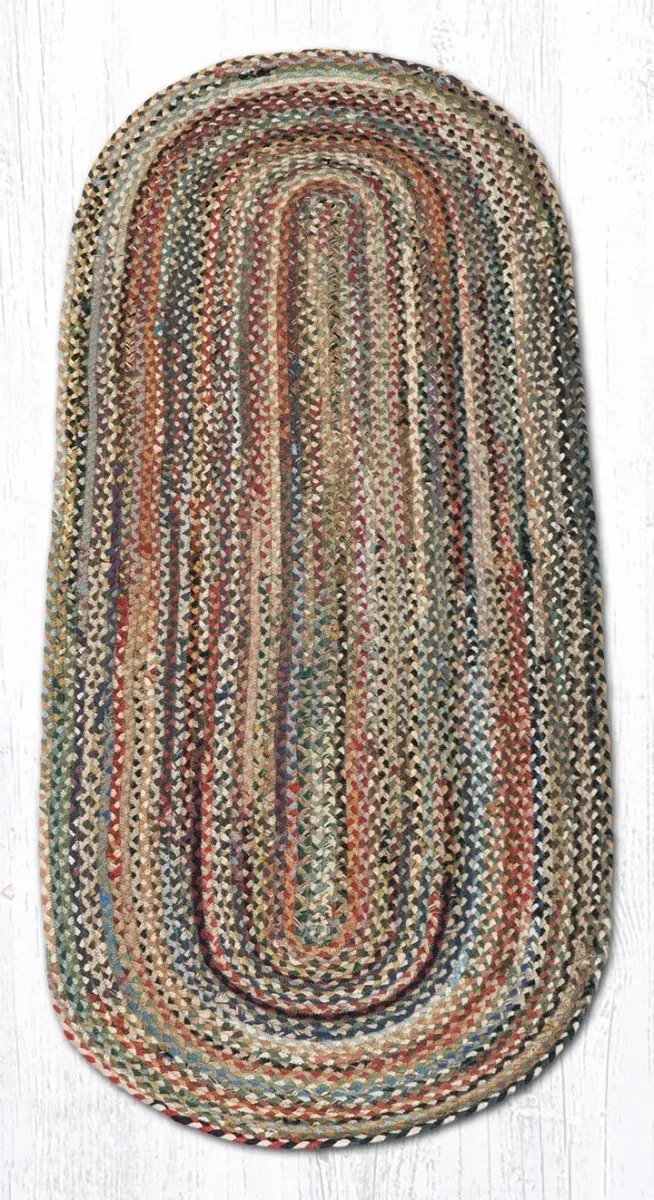 Random Braided Jute Rug - Oval