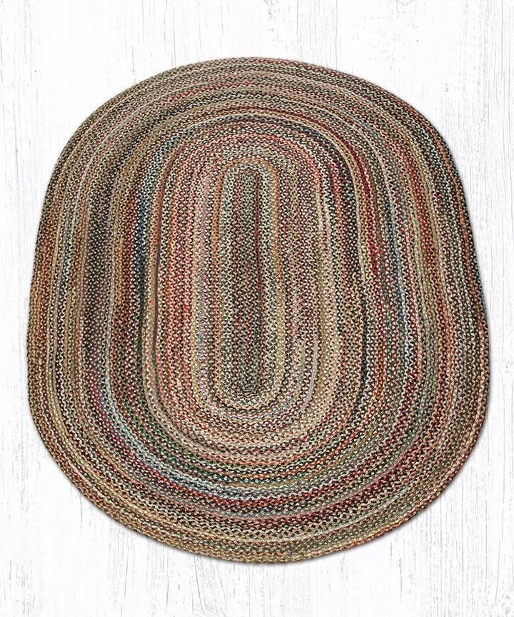 Random Braided Jute Rug - Oval