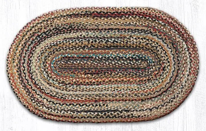 Random Braided Jute Rug - Oval