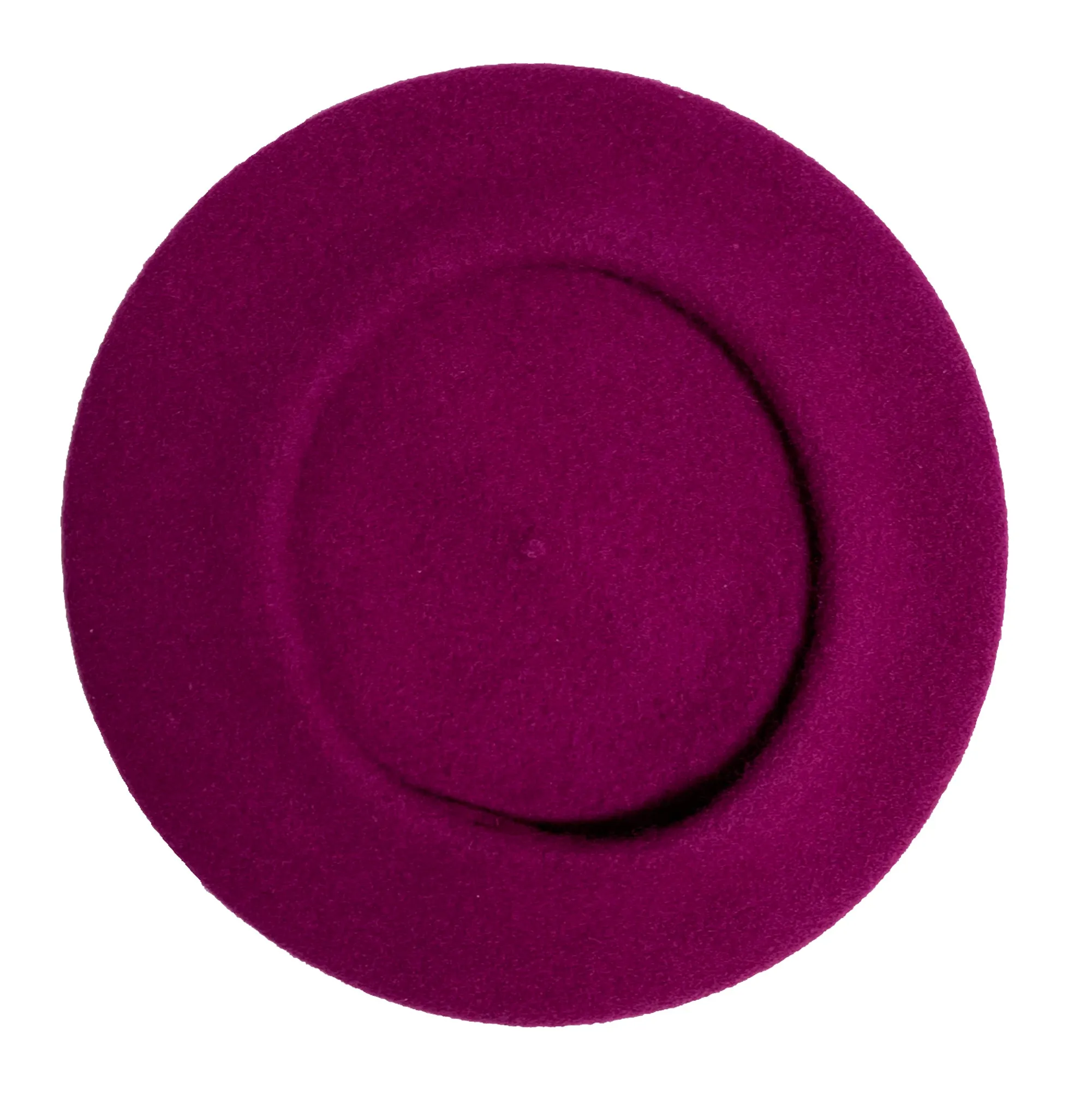 *Raspberry Wool French Beret, NEW! "The kind you find in a Secondhand Store", PARKHURST BERETS, Made In Canada