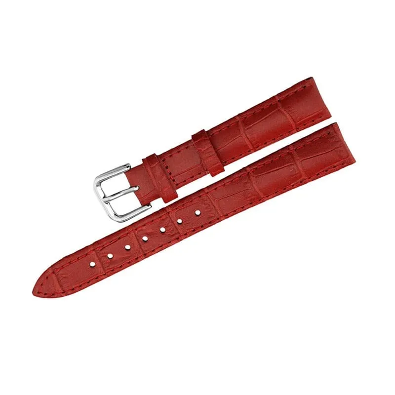 Replacement Snakeskin Leather Watch Straps Compatible with 16mm Watches