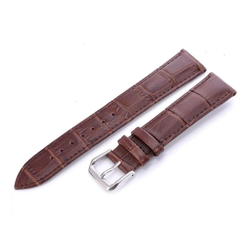 Replacement Snakeskin Leather Watch Straps Compatible with 16mm Watches