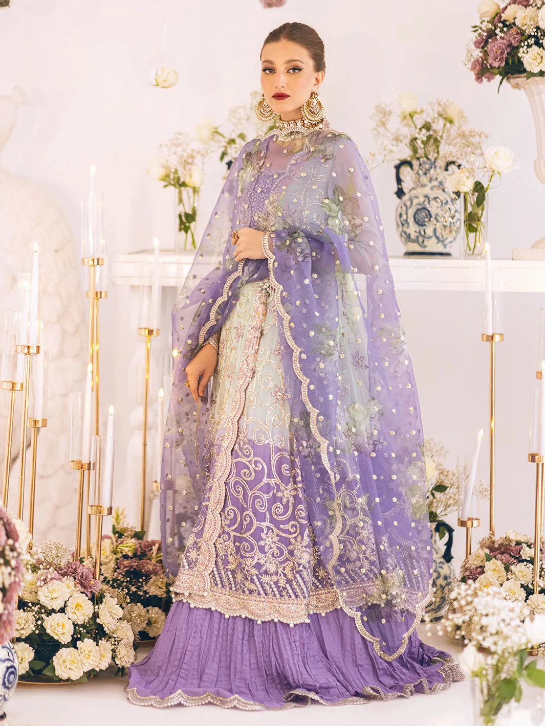 Roheenaz Sawariya Luxury Kalidaar Chiffon Formal Collection – DN-04