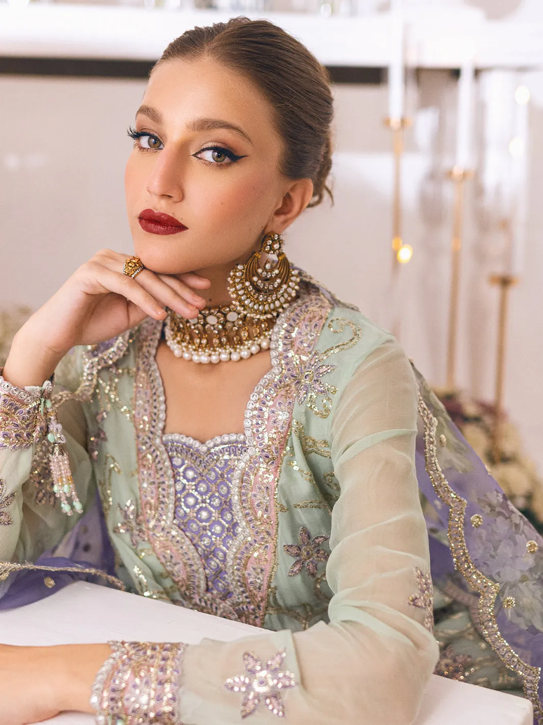 Roheenaz Sawariya Luxury Kalidaar Chiffon Formal Collection – DN-04