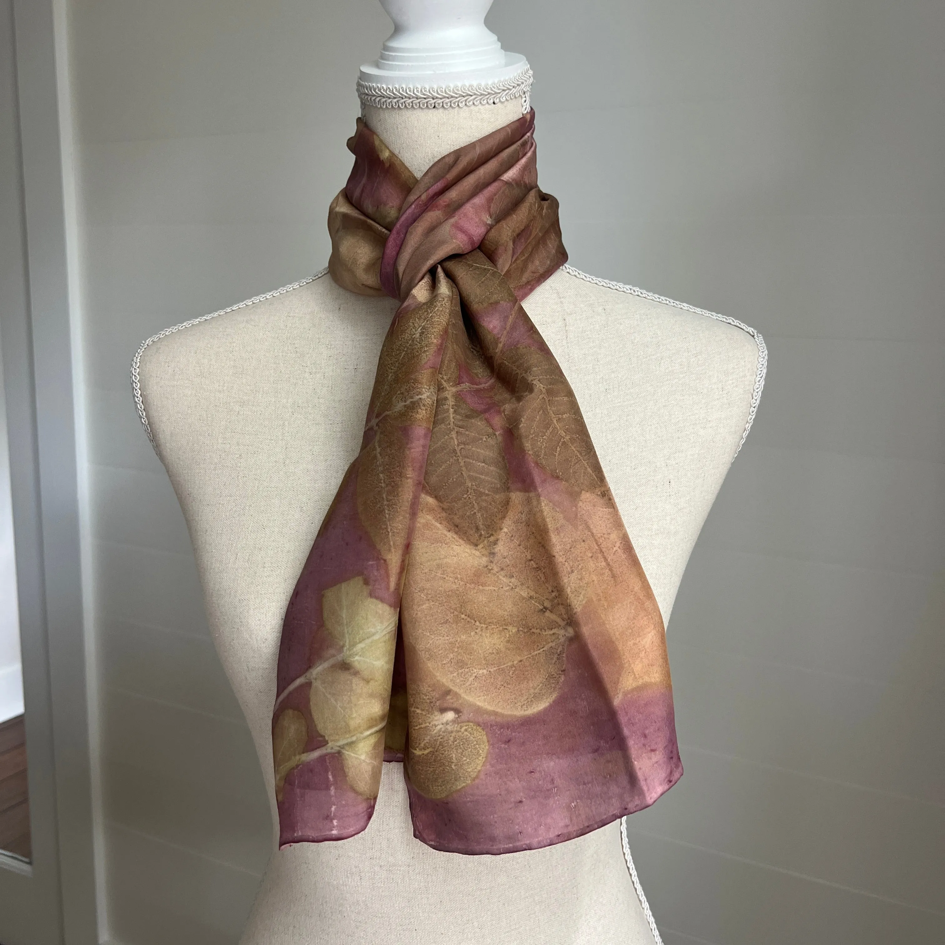 Silk Scarf | "Amanda" Cochineal - Sappanwood