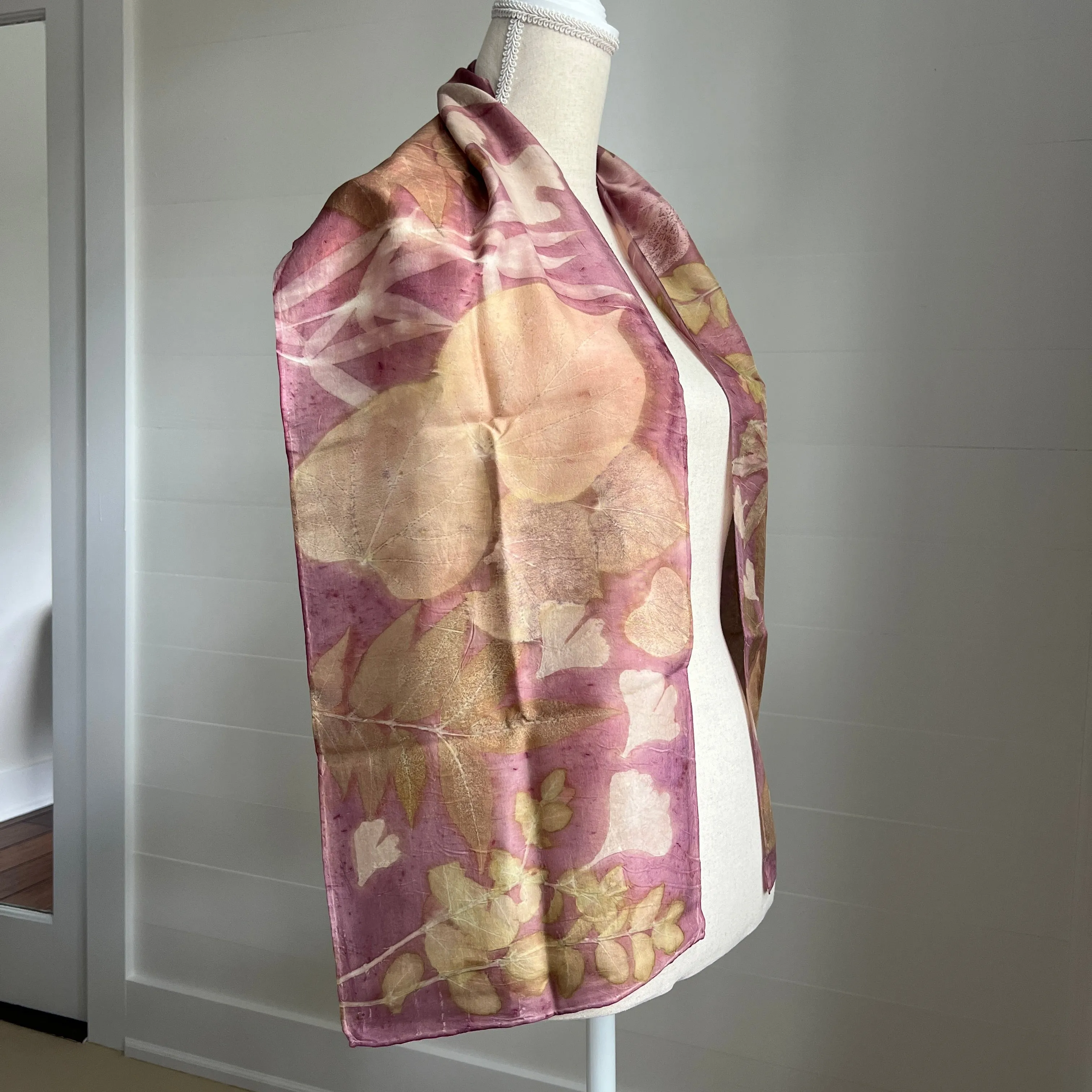 Silk Scarf | "Amanda" Cochineal - Sappanwood