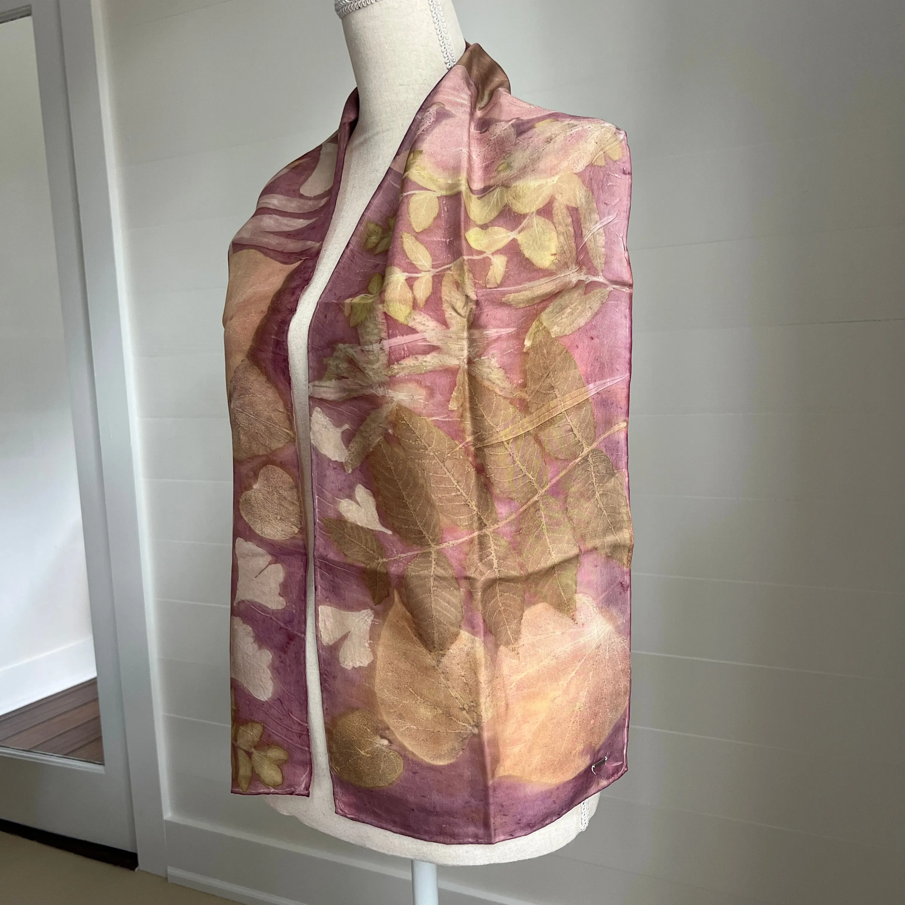 Silk Scarf | "Amanda" Cochineal - Sappanwood