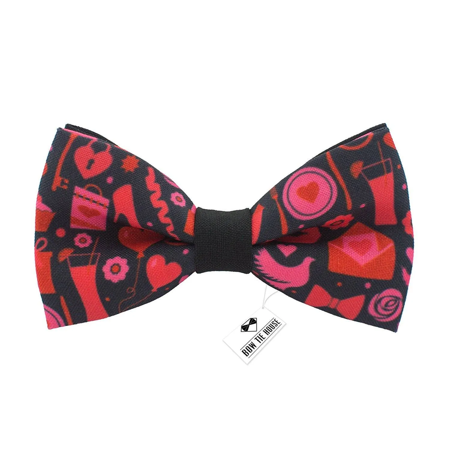 St. Valentines Day Red Bow Tie