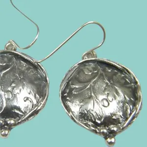 Sterling silver earrings, Dangle Earring, silver earrings handmade, earrings for women, leaf earrings, nature inspired jewelry