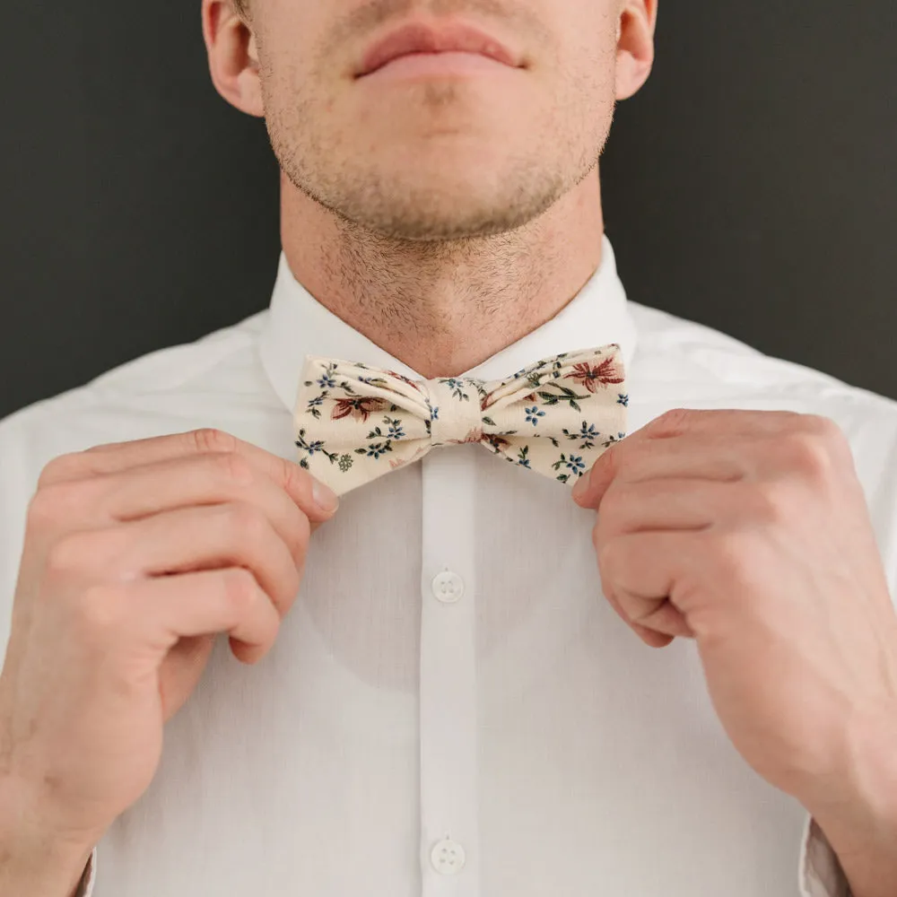 Sugar Blossom Bow Tie (Pre-Tied)