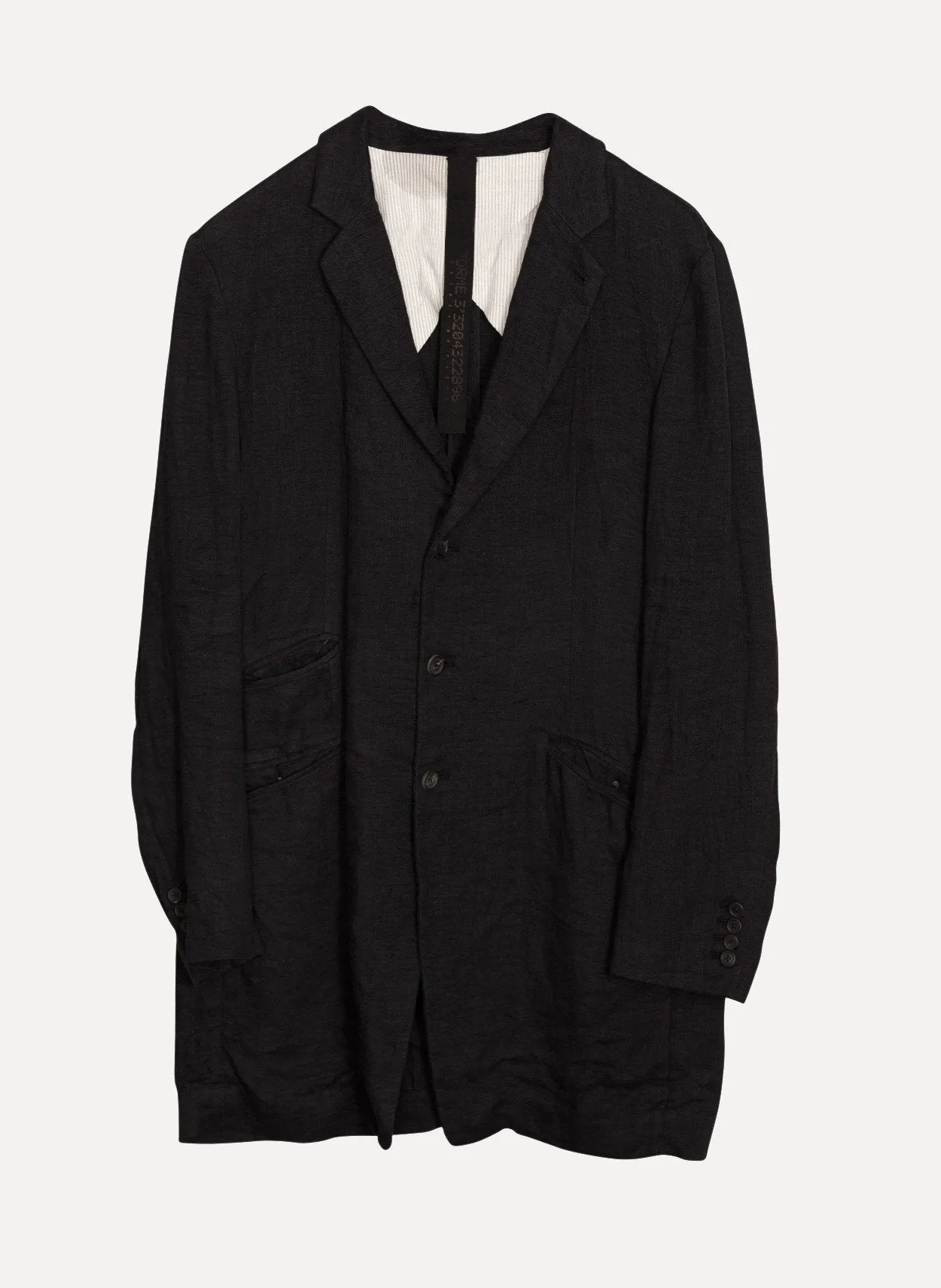 UC008_F14B 3 Buttoned Topcoat