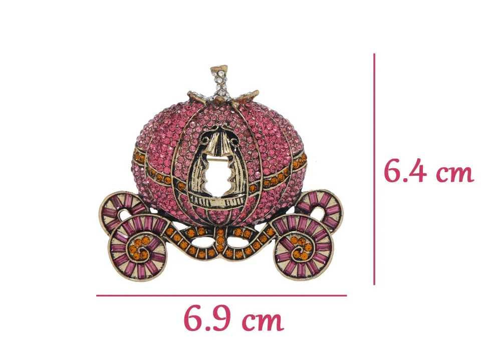 Vintage Fairytale Carriage Brooch-Pin