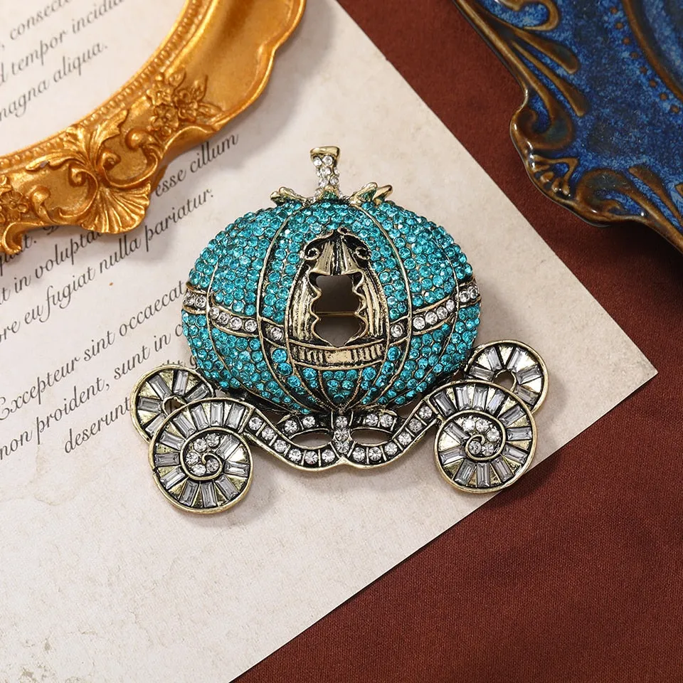 Vintage Fairytale Carriage Brooch-Pin