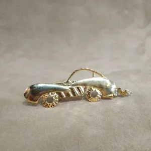 Vintage Gold Sports Car Brooch pin