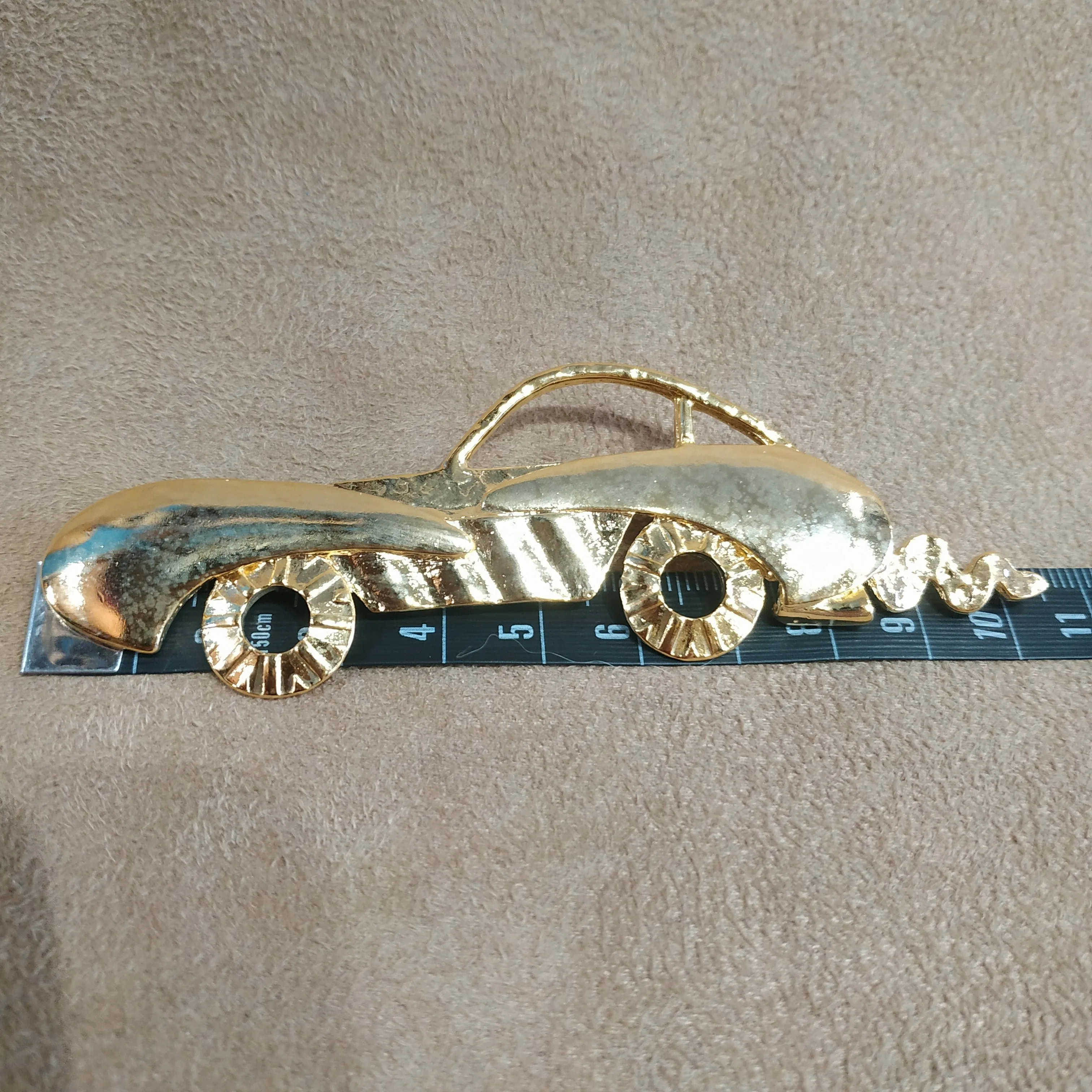 Vintage Gold Sports Car Brooch pin