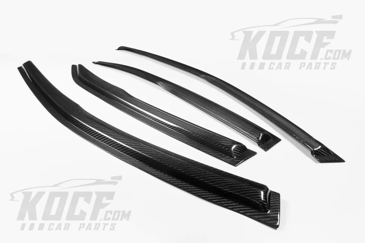 Window Visors Rain Guards Real Carbon Fiber Compatible for 2018-2024 Toyota Camry - VIP Price