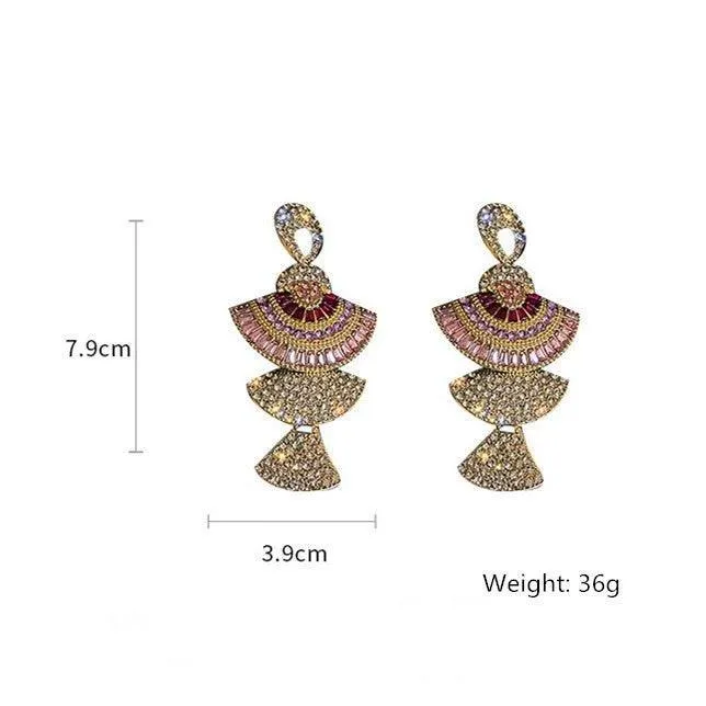 Women long drop earring