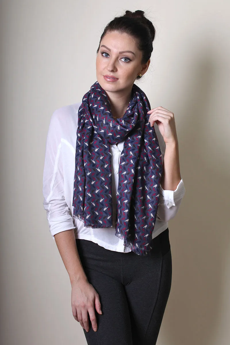 Women's Jazzy Birds Fashion Scarf Wrap