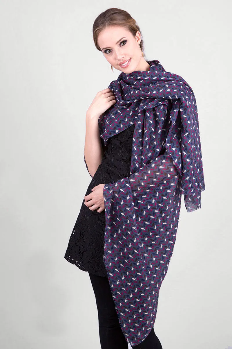 Women's Jazzy Birds Fashion Scarf Wrap