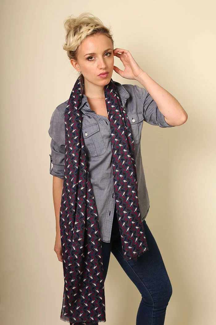 Women's Jazzy Birds Fashion Scarf Wrap