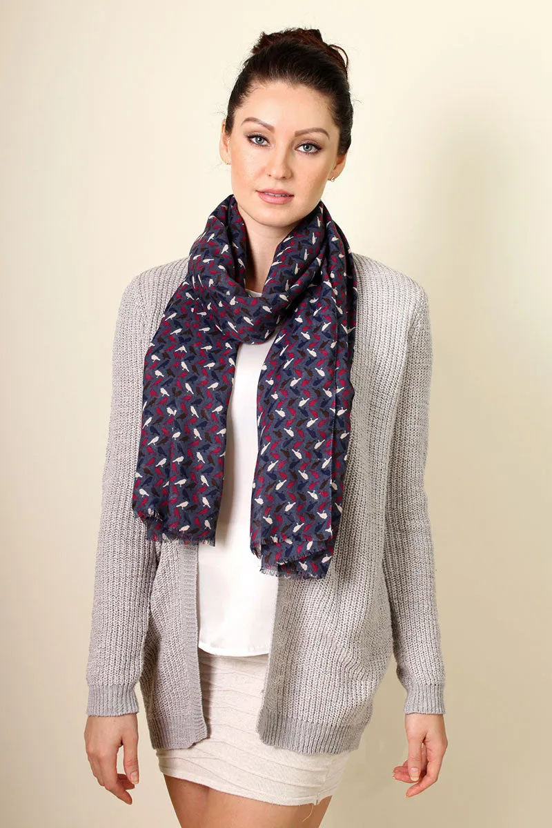 Women's Jazzy Birds Fashion Scarf Wrap