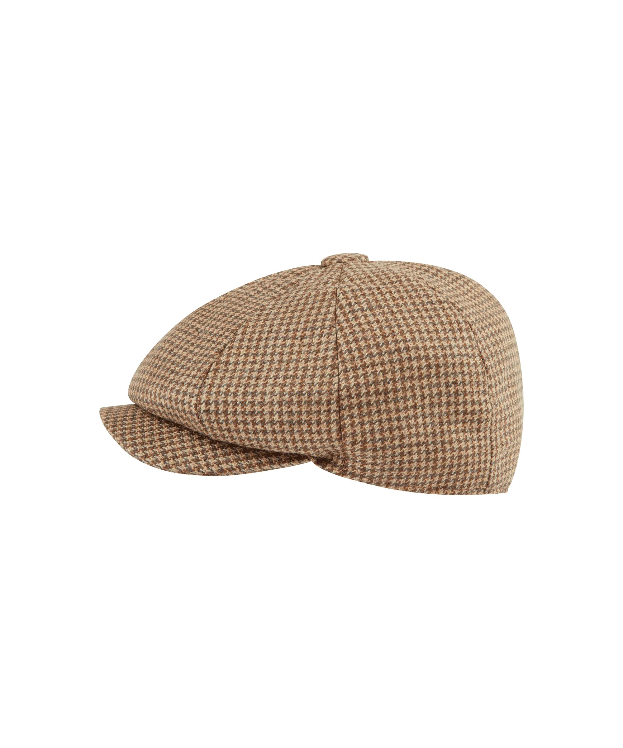 Women's Newsboy Tweed Cap - Houndstooth Tweed