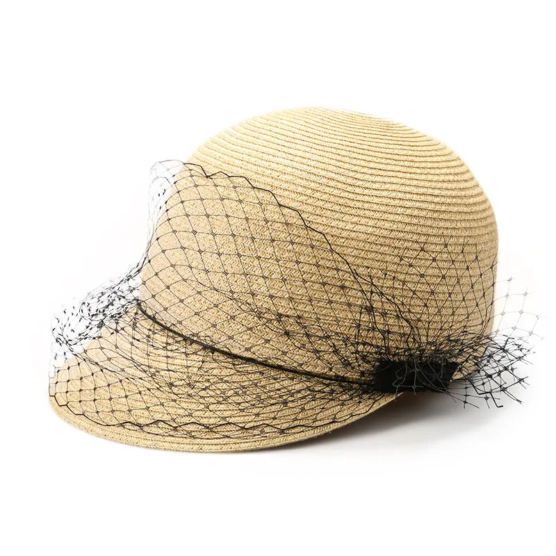 Women's summer fashion sun hats women's casual travel peaked caps temperament mesh hats