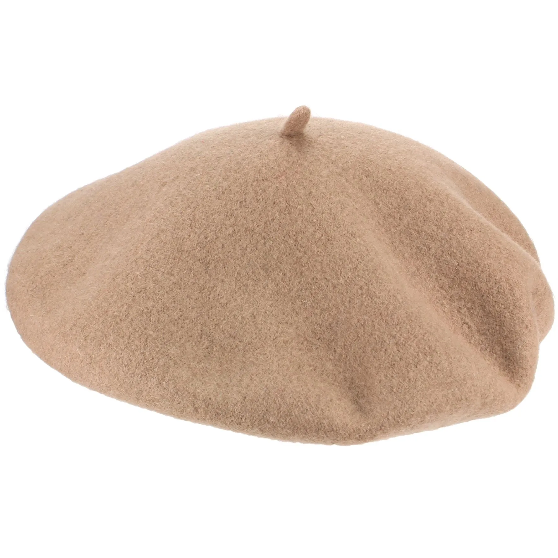 Wool Beret Hat - Coffee