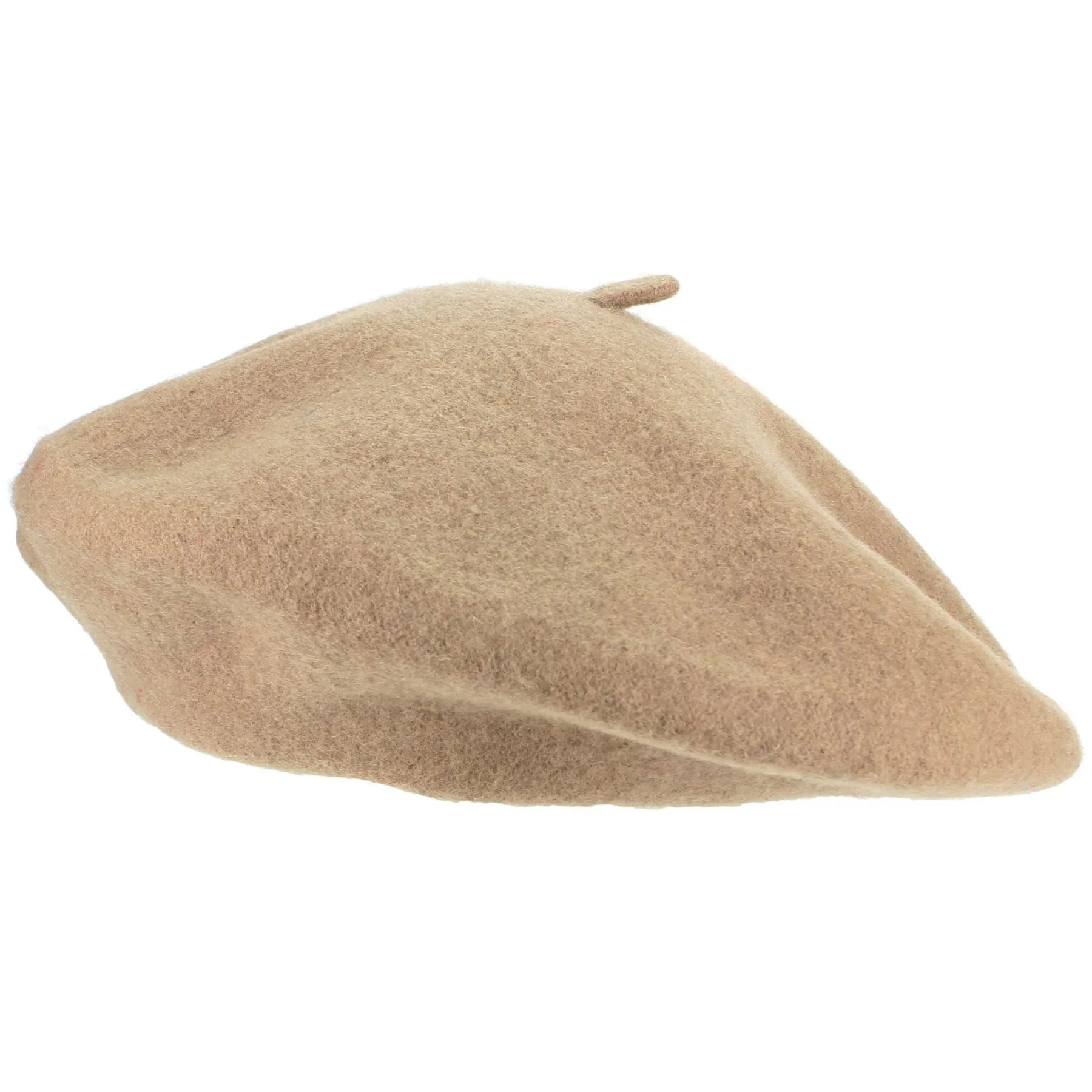 Wool Beret Hat - Coffee