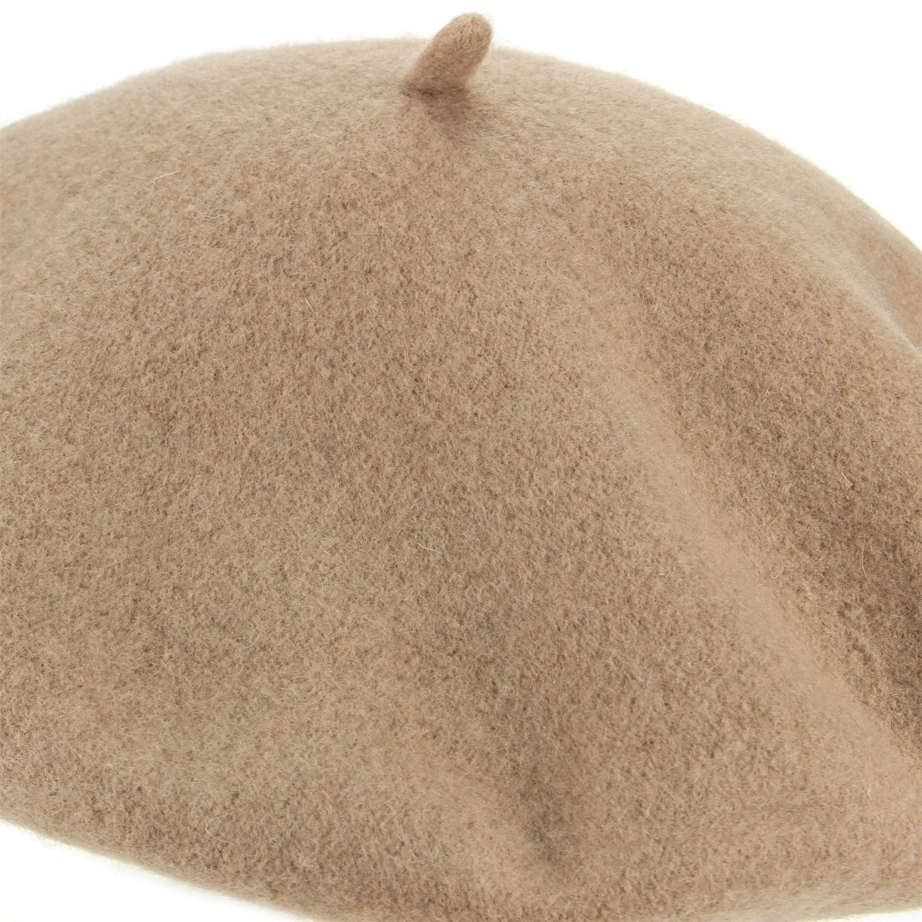 Wool Beret Hat - Coffee