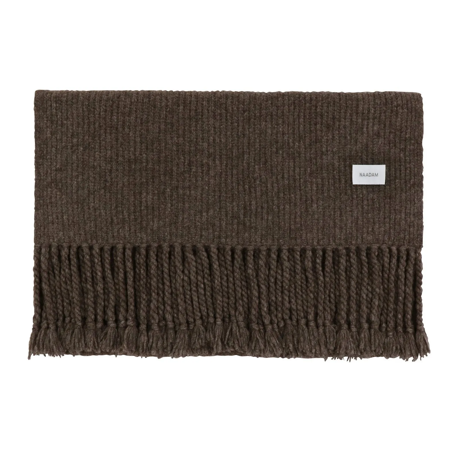 Wool-Blend Oversized Fringe Scarf