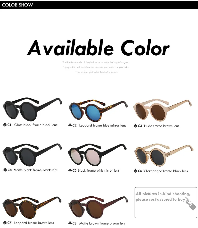 Xiu Brand Women's Round Circle Sunglasses Oem